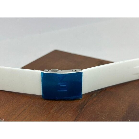 Men's Watch Band For Tissot T-Race Replacement White Rubber Strap 21mm - Picture 7 of 8